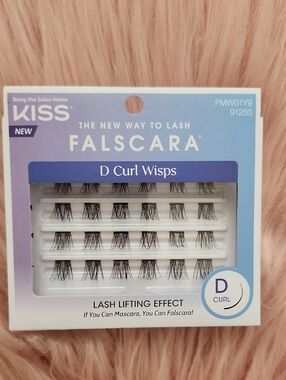 Brand New KISS FALSCARA D CURL WISPS False Eyelashes